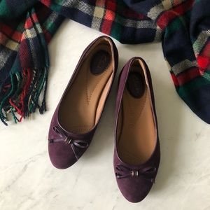 Clarks Alitay Giana ballet flats purple size 6